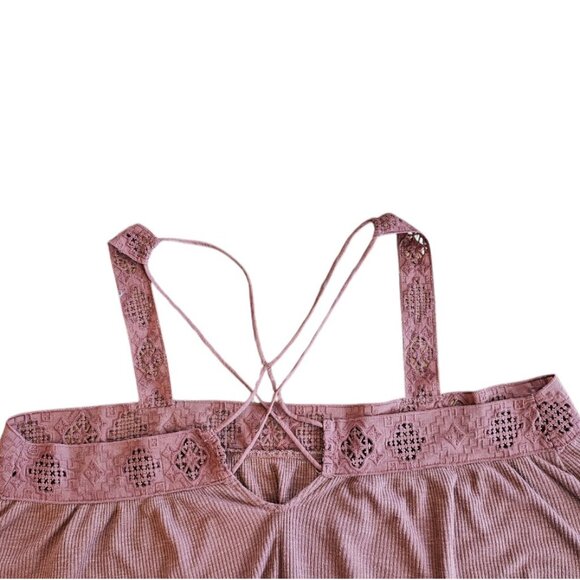 Lucky Brand NWT XL Tank Camisole Cotton Coral - Picture 5 of 10